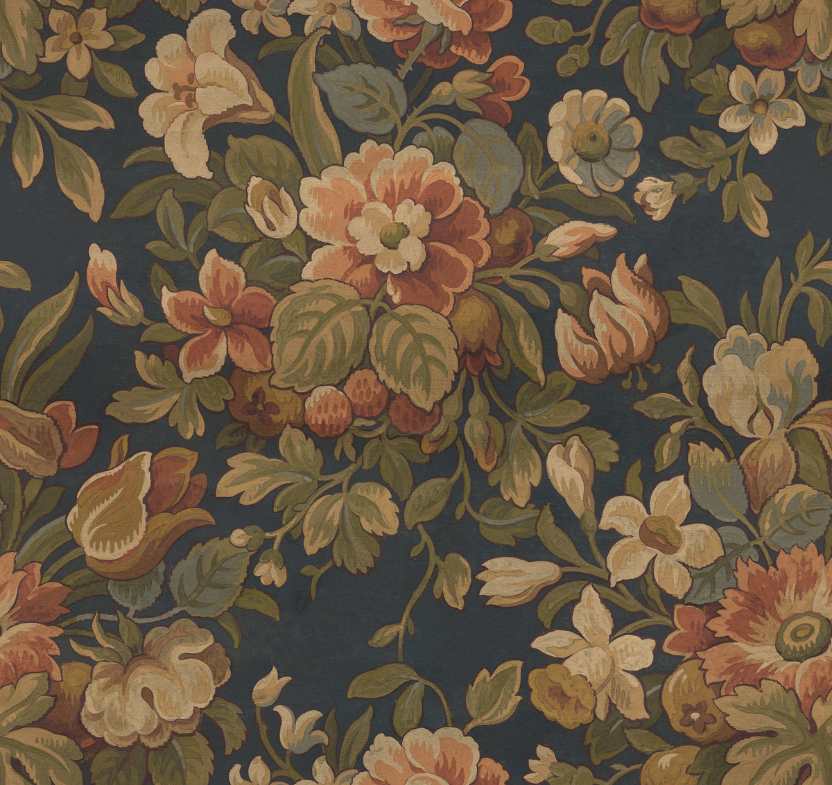 Majestic Vintage Garden Ivory mural by Rebel Walls