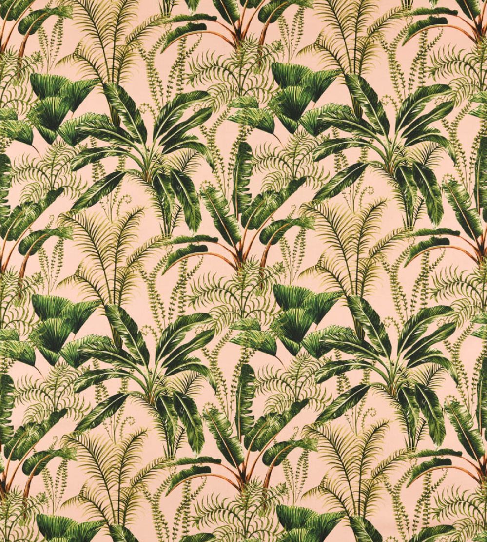 Majorelle Outdoor Fabric by Clarke & Clarke Blush