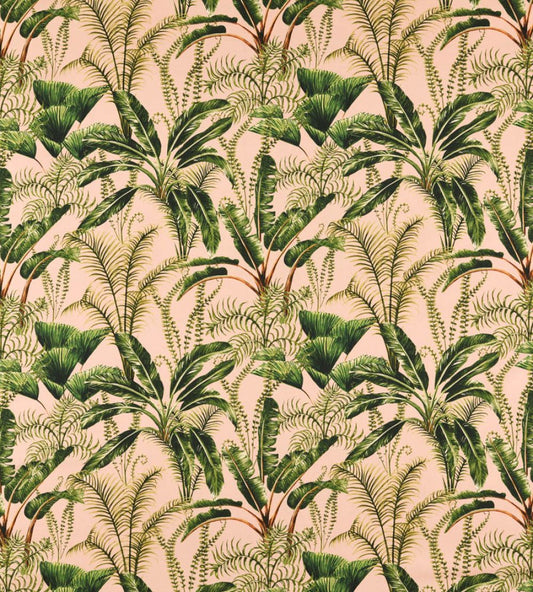 Majorelle Outdoor Fabric by Clarke & Clarke Blush