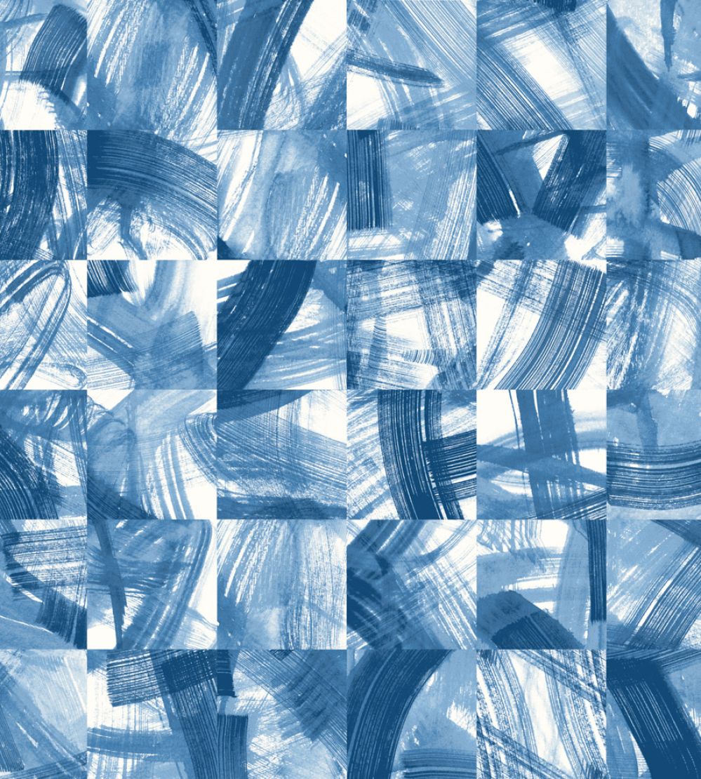 Maku Wallpaper by Ohpopsi Electric Blue