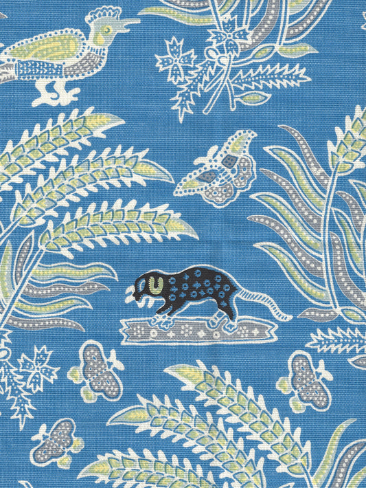 Malay Batik French Blue fabric by China Seas