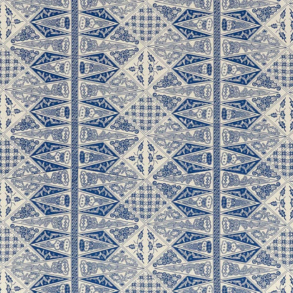 Malay Stripe One Color New Navy fabric by China Seas