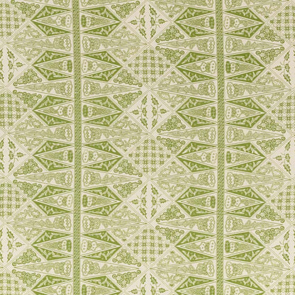 Malay Stripe One Color Jungle Green fabric by China Seas