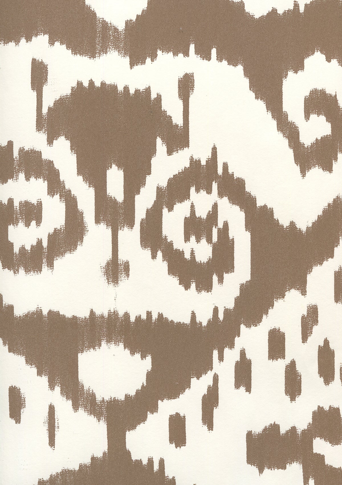 Malaya New Brown on Almost White wallpaper by Quadrille