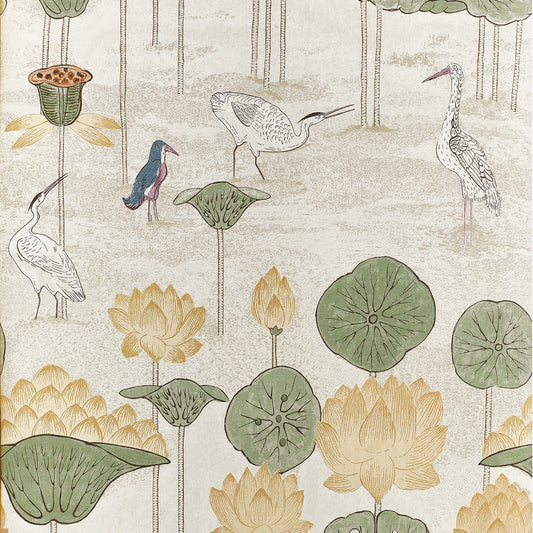 Malea Wallpaper by Thibaut in Gold (T14634)