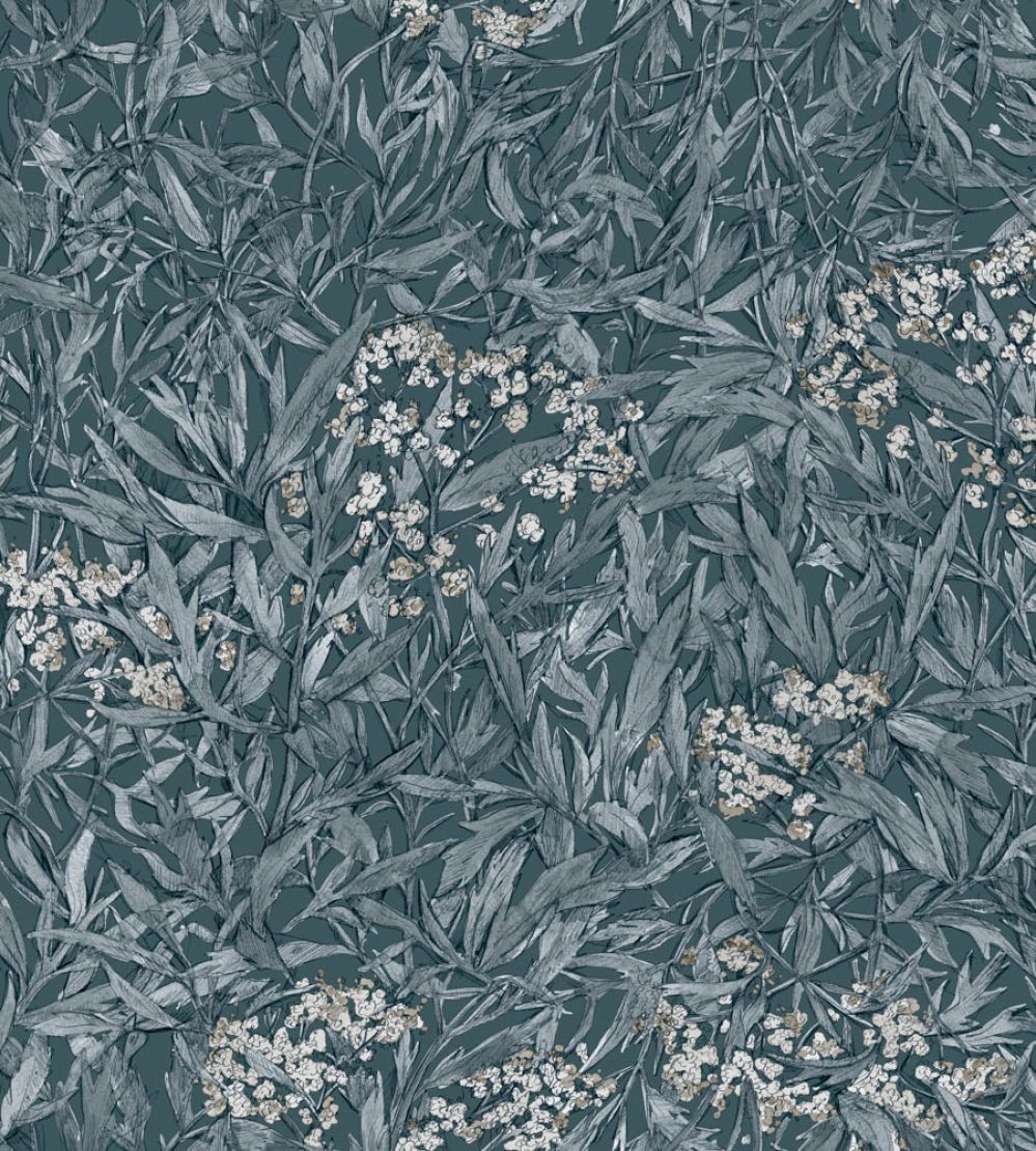 Malin Wallpaper by Sandberg Indigo Blue