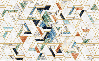 Malla mural by Coordonné in Lazurita, flat pattern view