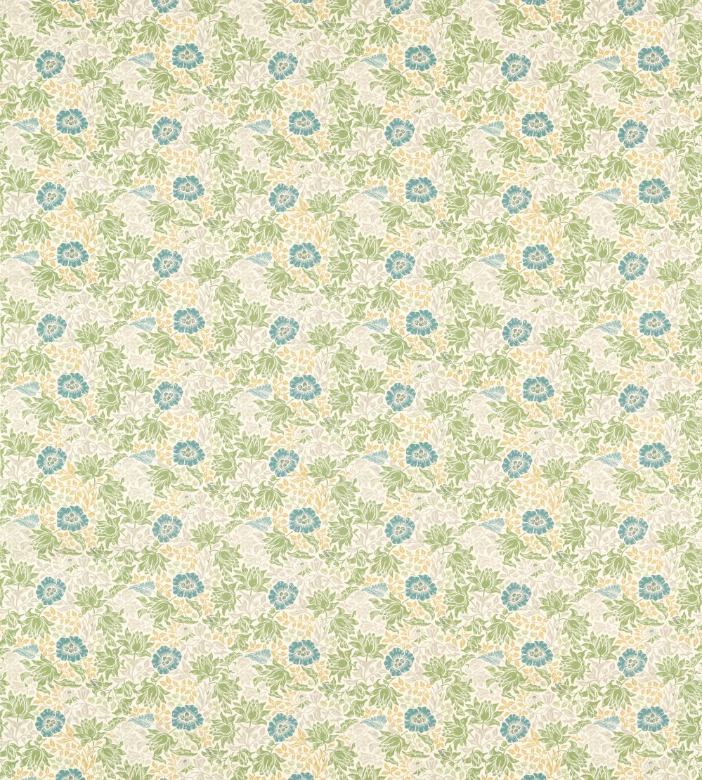 Mallow Fabric by Clarke & Clarke Apple/Linen