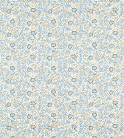 Mallow Fabric by Clarke & Clarke Denim/Ivory
