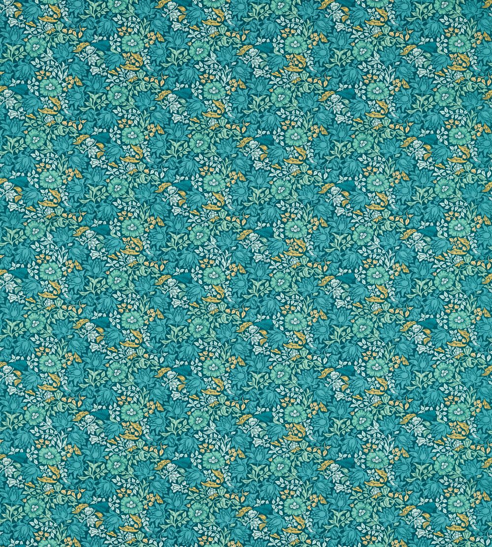 Mallow Fabric by Clarke & Clarke Teal