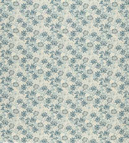 Mallow Jacquard Fabric by Clarke & Clarke Midnight/Denim