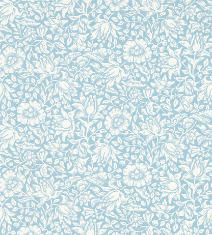 Mallow Wallpaper by Morris & Co Powder Blue