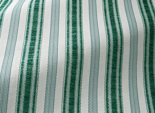 Malmaison Rayure Outdoor Fabric by Le Manach in Sapin (L4012002)