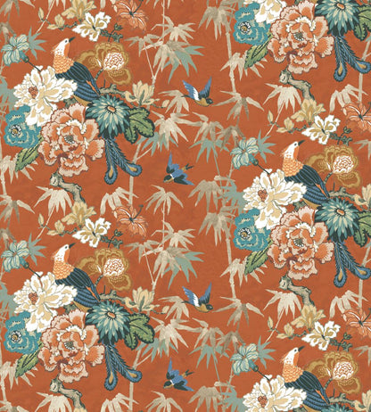 Maluku Fabric by Arley House Burnt Orange
