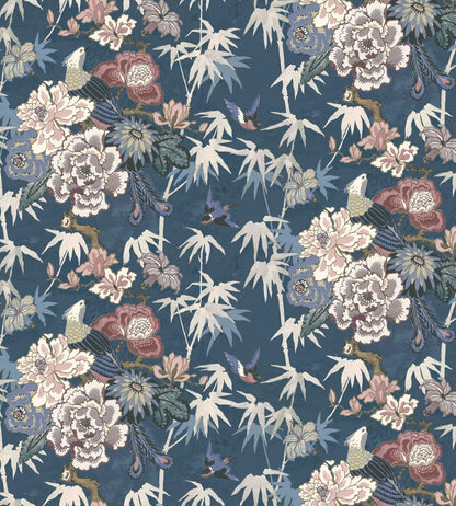 Maluku Fabric by Arley House Prussian Blue