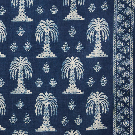 Mandalay Indigo fabric by Lisa Fine Textiles