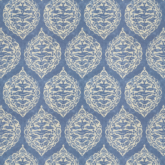 Mander Light Blue fabric by Penny Morrison