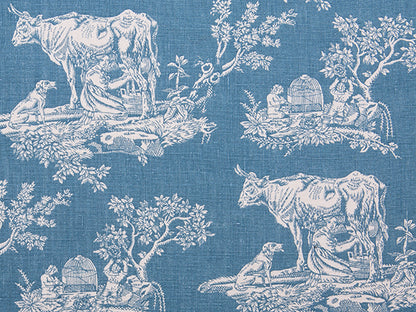 Manon Fabric by Nicole Fabre in Bleu Anglais