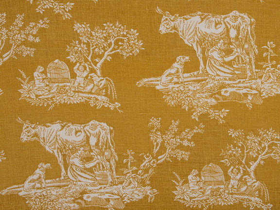 Manon Fabric by Nicole Fabre in Safran