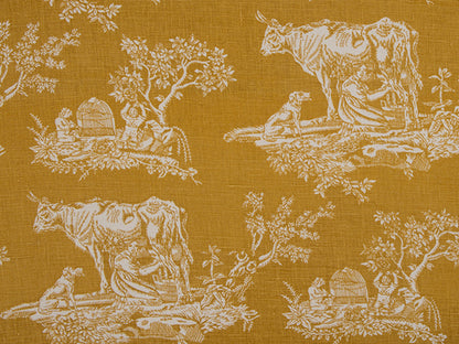 Manon Fabric by Nicole Fabre in Safran