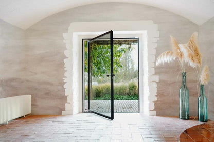 Mara mural by Coordonné in Adobe, shown in a styled room