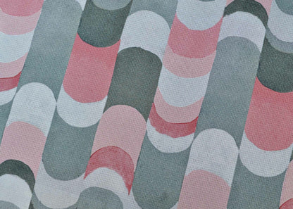 Maraca fabric by Coordonné in Nude, shown in a styled room