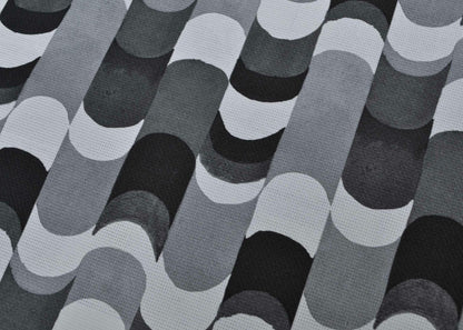 Maraca fabric by Coordonné in Pizarra, shown in a styled room