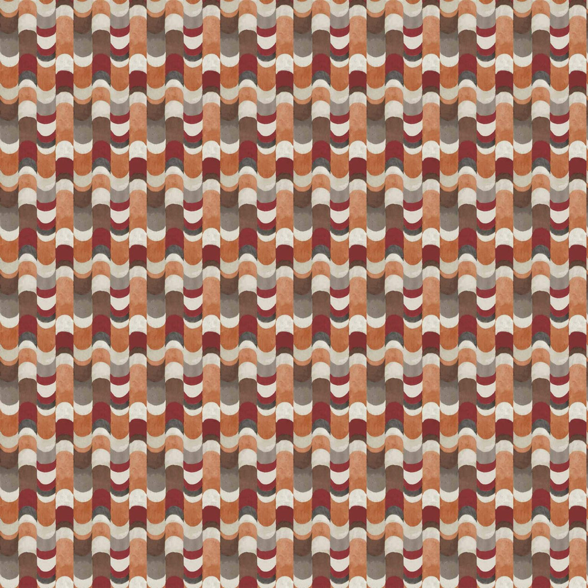 Maraca fabric by Coordonné in Terracota, flat pattern view