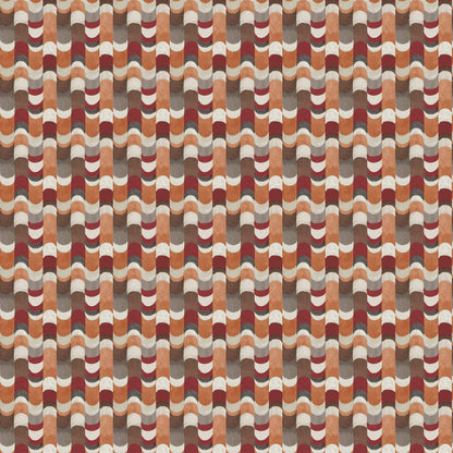 Maraca fabric by Coordonné in Terracota, flat pattern view