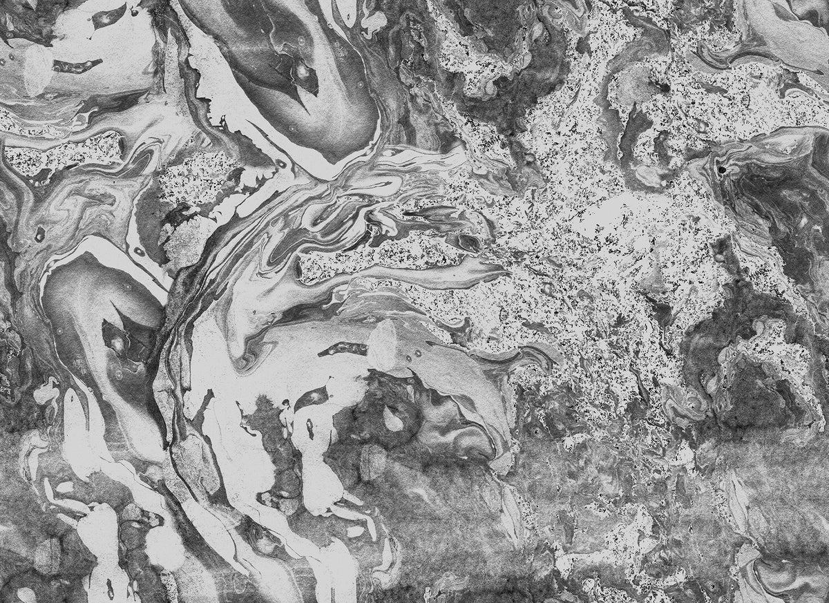 Marble Flow Black mural by Rebel Walls