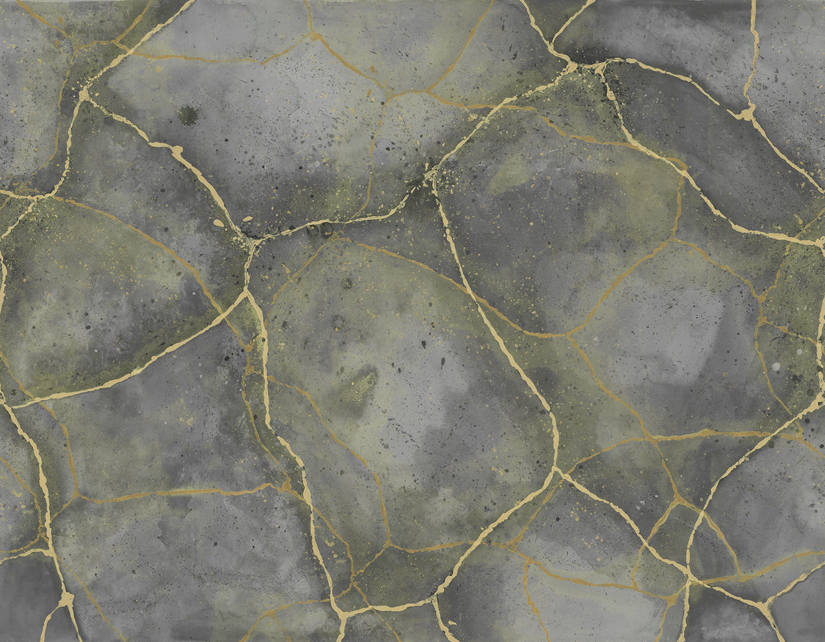 Marble Watercolor Gray mural by Rebel Walls