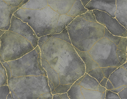 Marble Watercolor Gray mural by Rebel Walls