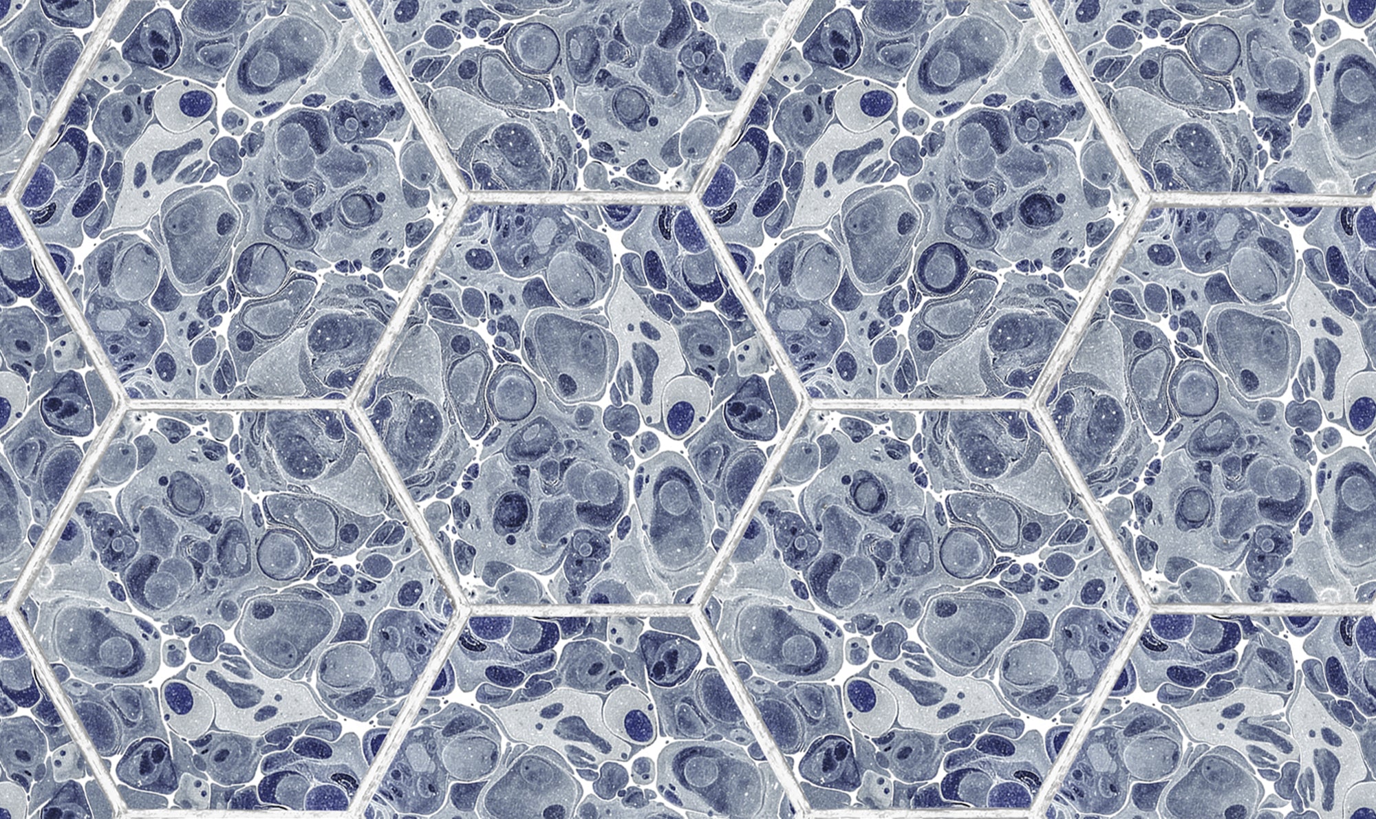 Marbled Hexagon Tiles Wallpaper | Rebel Walls – The ReBorn House