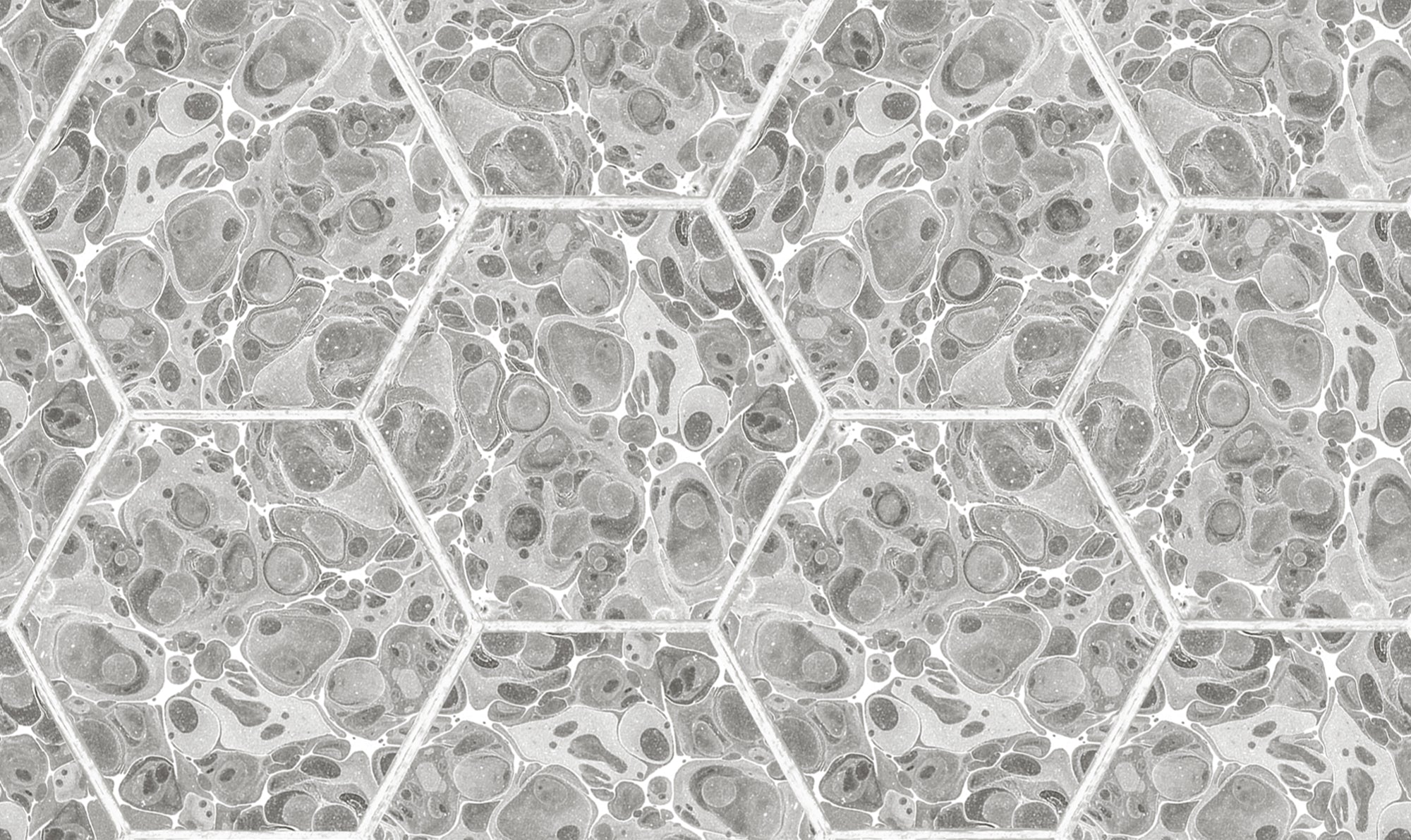 Marbled Hexagon Tiles Wallpaper | Rebel Walls – The ReBorn House
