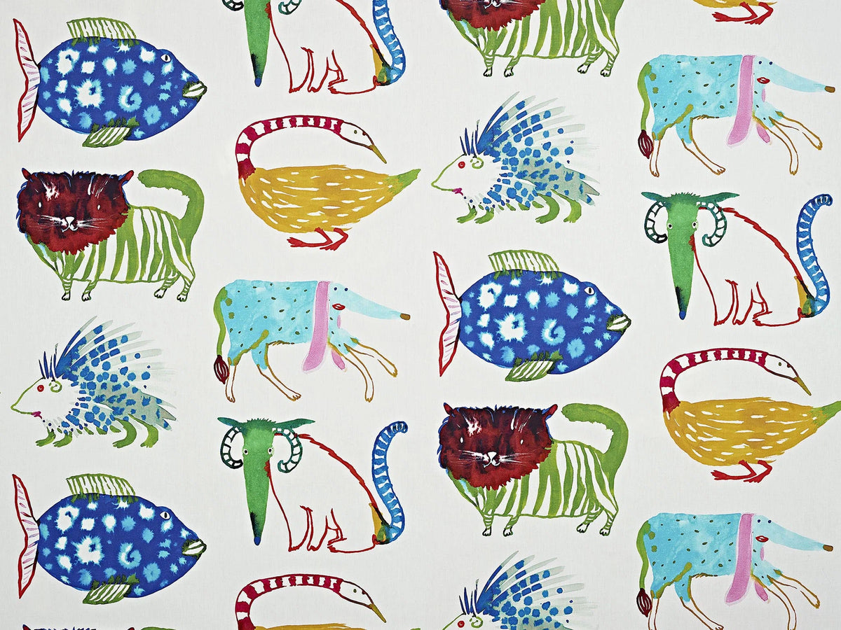 Mardi Gras Fabric by Pierre Frey in Multicolore (F3560001)