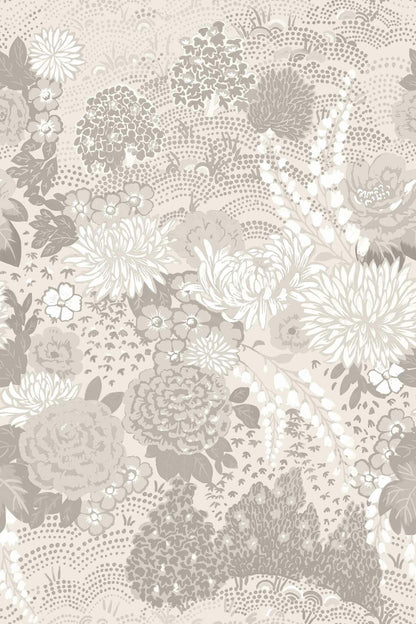 Maria Luisa wallpaper by Coordonné in Cisne, flat pattern view