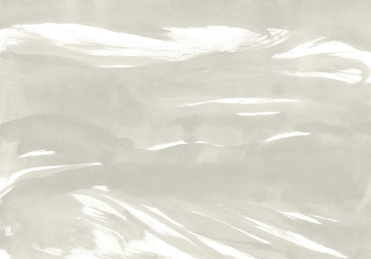 Marine Xray mural by Coordonné in Ice, flat pattern view