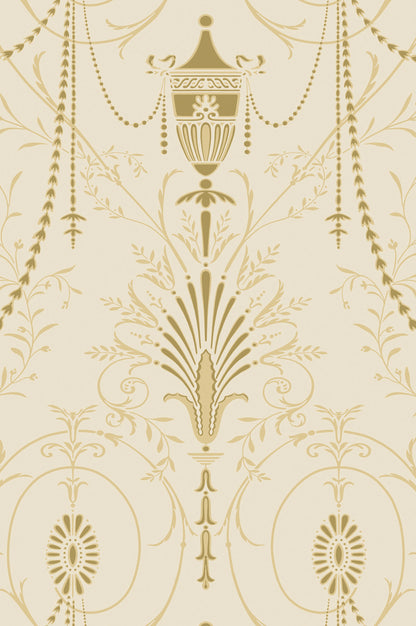 Marlborough wallpaper by Little Greene in Jewel