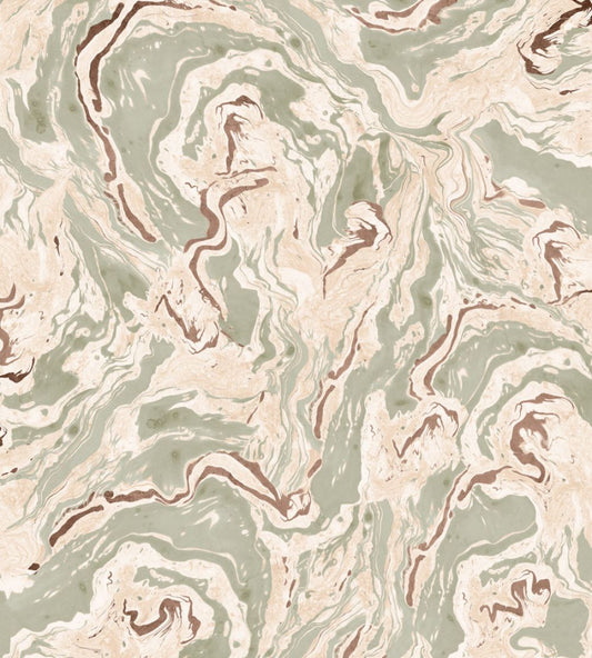 Marmorea Wallpaper by Coordonne Matcha
