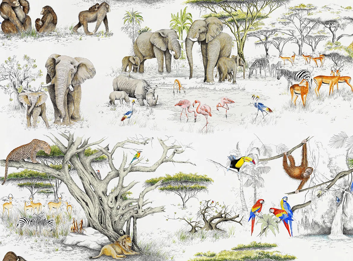 Masai Mara Wallpaper by Pierre Frey in Original (FP433001)