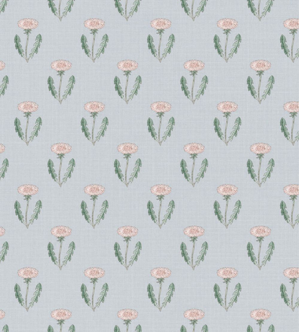 Maskrosen Wallpaper by Sandberg Soft Blue