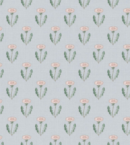 Maskrosen Wallpaper by Sandberg Soft Blue