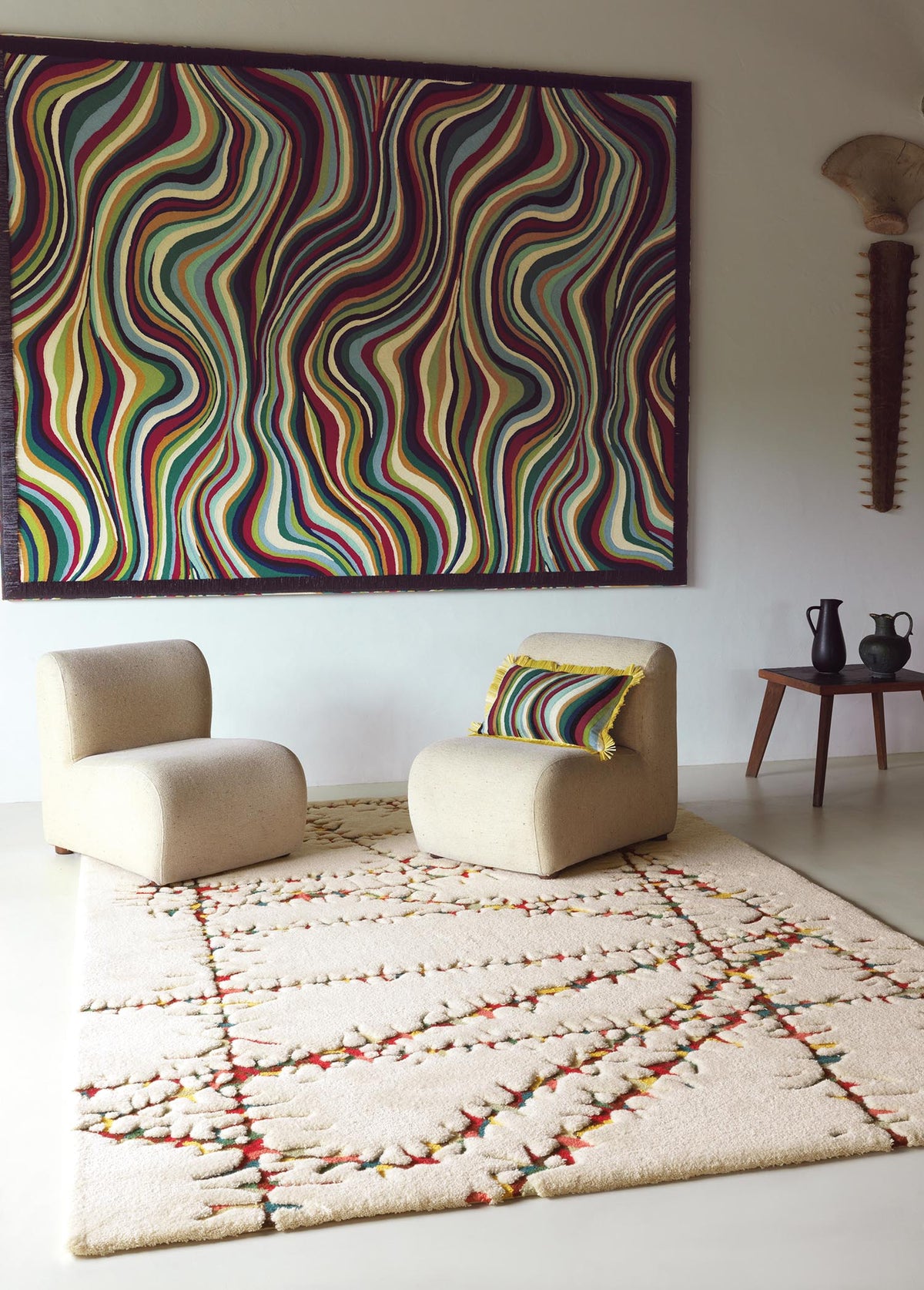 Mattang Rug by Pierre Frey shown in a room setting (view 2)