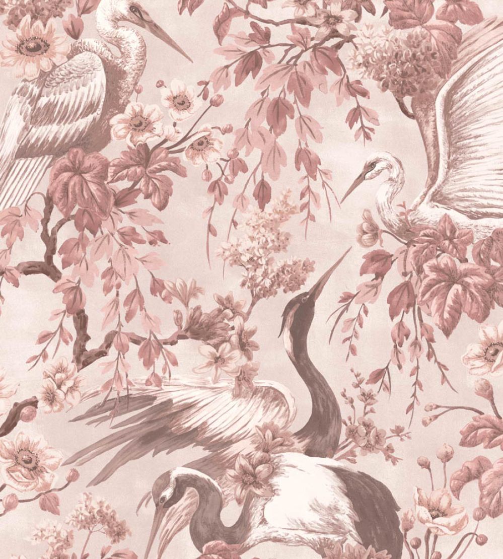 Maurice Wallpaper by Woodchip & Magnolia Blush Pink
