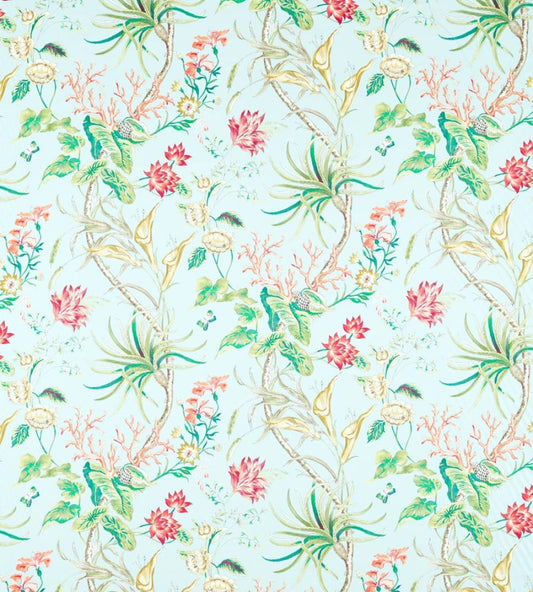 Mauritius Fabric by Sanderson Fire Coral