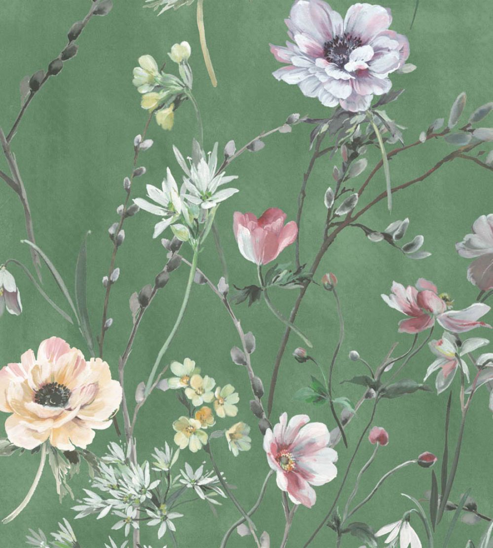 Maytime Wallpaper by Woodchip & Magnolia Evergreen