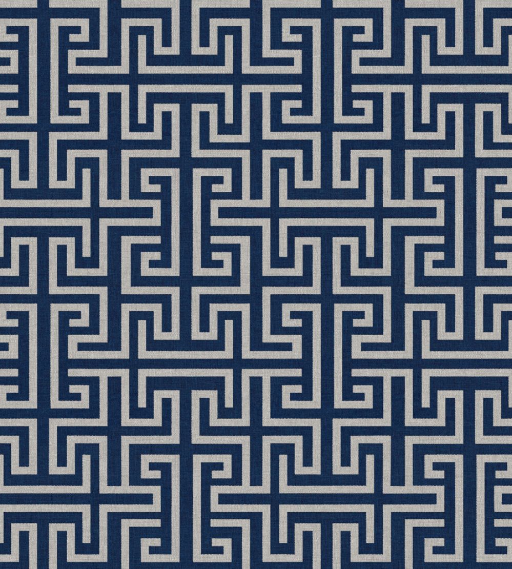 Maze Wallpaper by Coordonne Navy