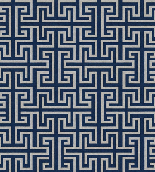Maze Wallpaper by Coordonne Navy