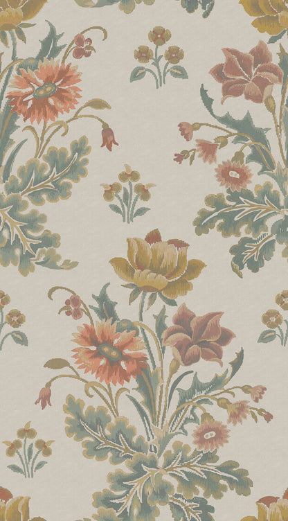 Meadow Bouquet Beige mural by Rebel Walls
