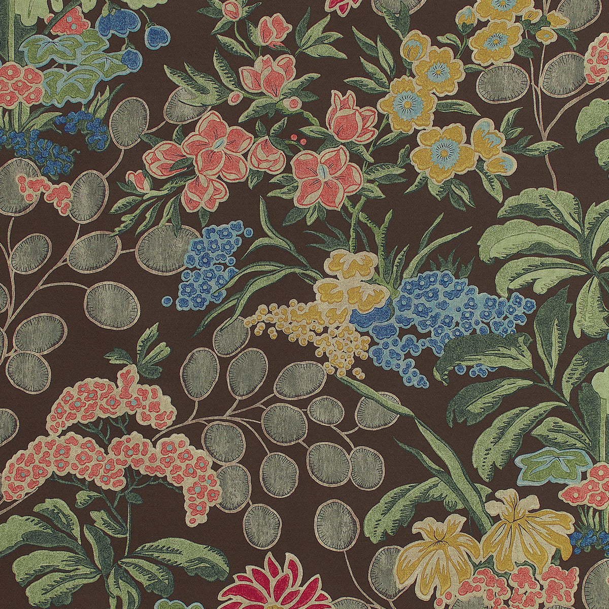 Meadow Fabric by Thibaut in Brown (F942037)
